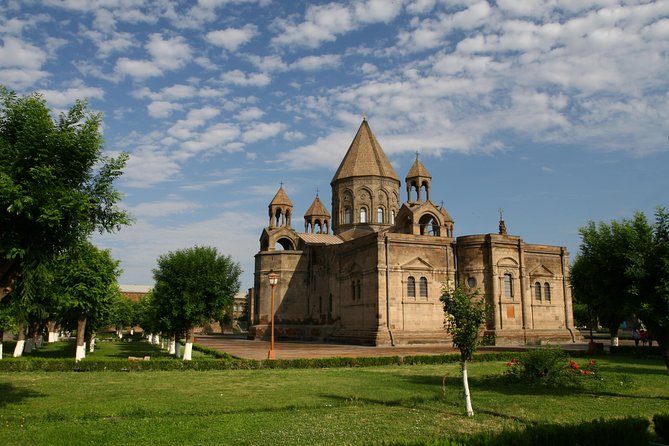 Echmiadzin (Hripsime, Gayane, Mother Cathedral) and Zvartnots Temple - Saint Hripsime and the shape of Armenian church design