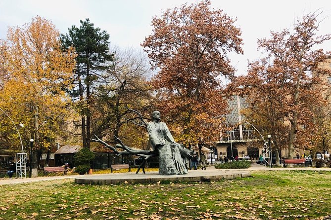 Evening walking tour in Yerevan - Republic Square after dark