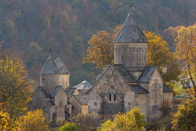 From Yerevan:Sevan, Dilijan, Haghartsin, Goshavank, Lake Parz - Haghartsin is the most atmospheric monastery stop