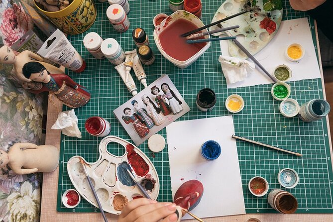 Paint Your Own Traditional Doll - Sketching the Design on a Blank Plush Doll