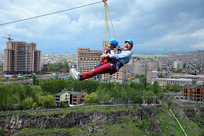 Try the fastest zipline in Armenia - Two long zipline flights above Yerevan
